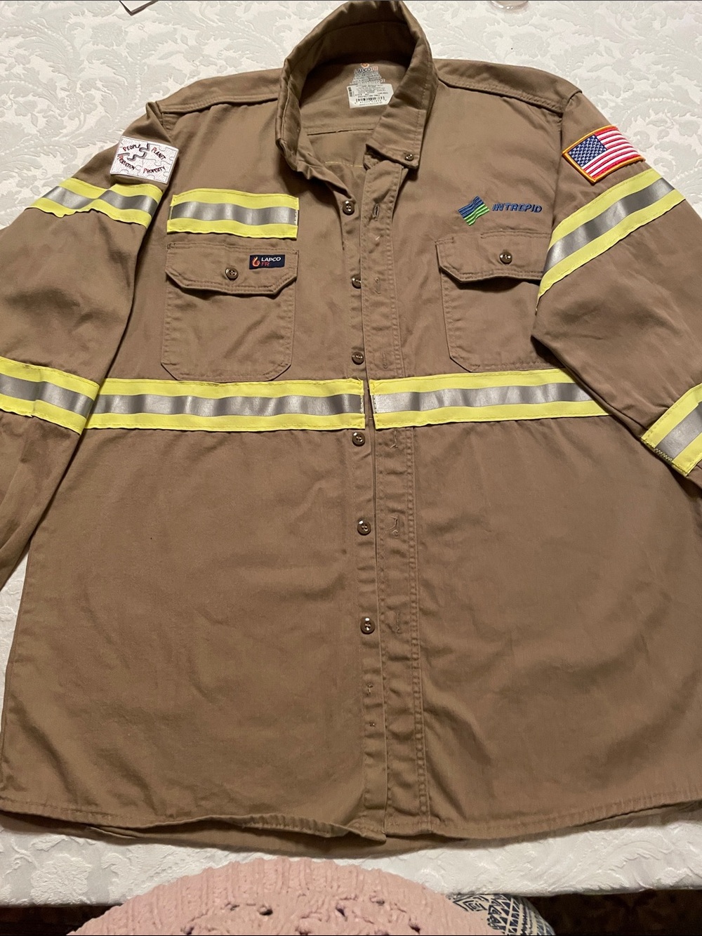 LAPCO FR Flame resistant 100% Cotton Sz L REG